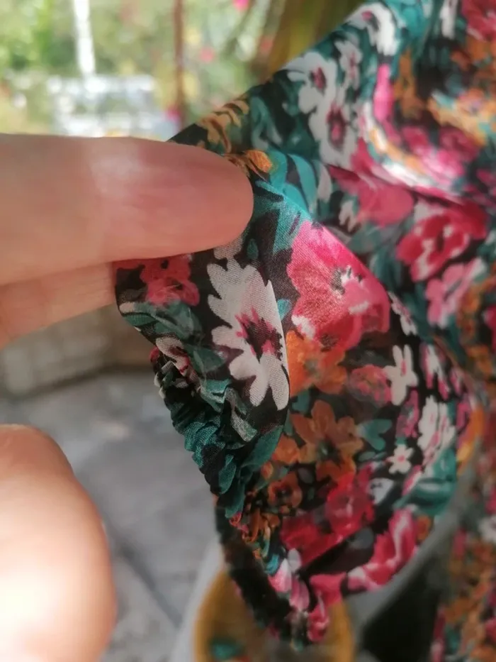 Robe fleurie manches 3/4 - photo numéro 5