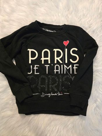 🩷🩷😍🤩 superbe Sweat molleton disneyland paris 8 ans fille 😍🤩🩷🩷🩷🩷