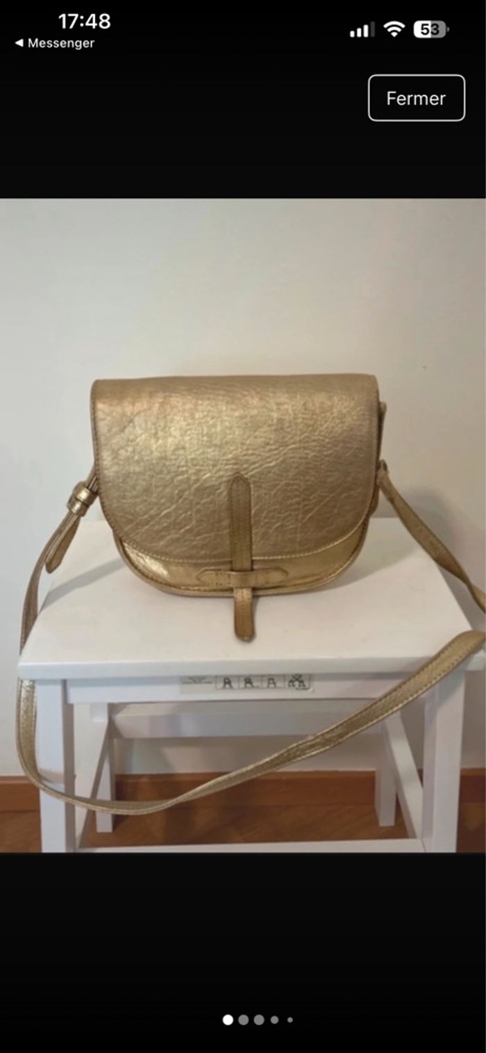 Sac en cuir doré l'Idole Paul Marius