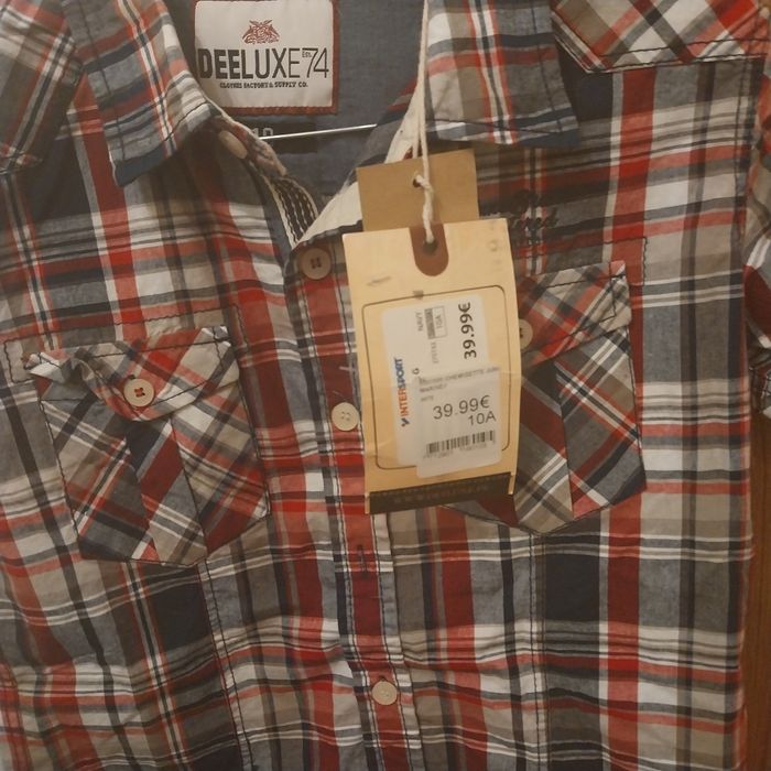 Chemise manches courtes deeluxe 74 neuve avec étiquette Taille 10 ans - photo numéro 3