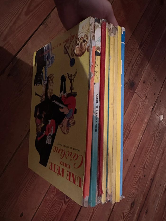 Lot de 8 livres Caroline Grands albums Hachette anciens état satisfaisant Probst - photo numéro 6
