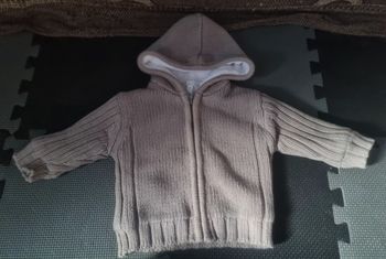 Gilet zippé intérieur polaire 6mois mixte