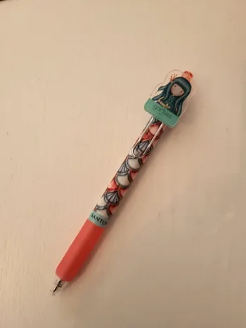 Santoro Gorjuss- stylo bille motifs corail