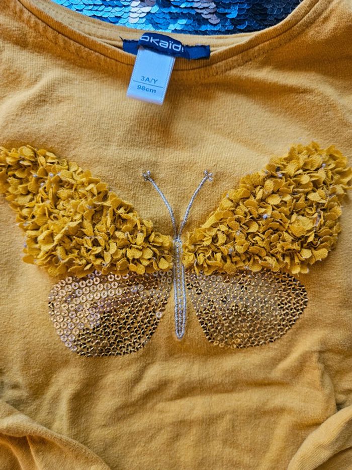 Lot 3 haut Okaidi fille 36 mois - photo numéro 5