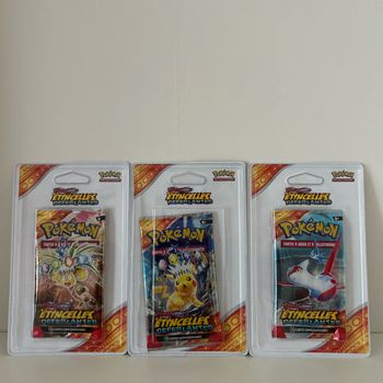 Lot de 3 boosters Pokémon étincelles déferlantes FR Scellé
