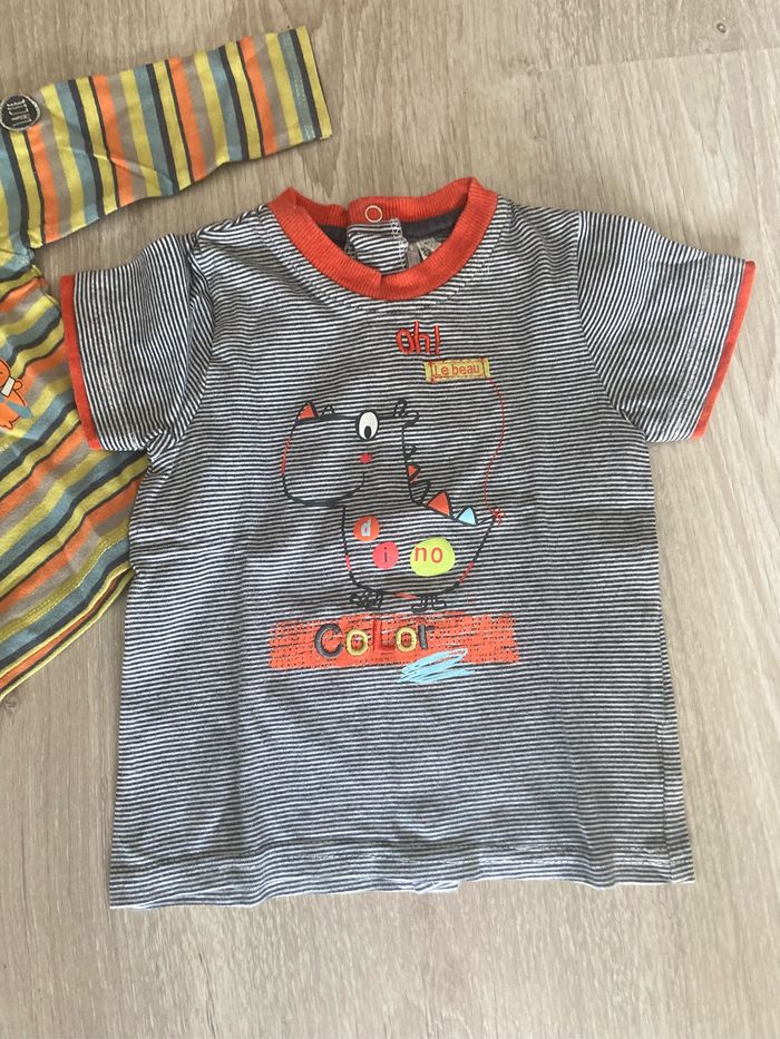Lot t-shirt 9 mois - photo numéro 3