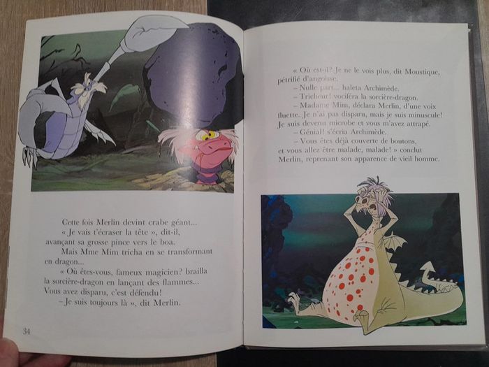livre vintage Disney - Merlin l'enchanteur - photo numéro 5