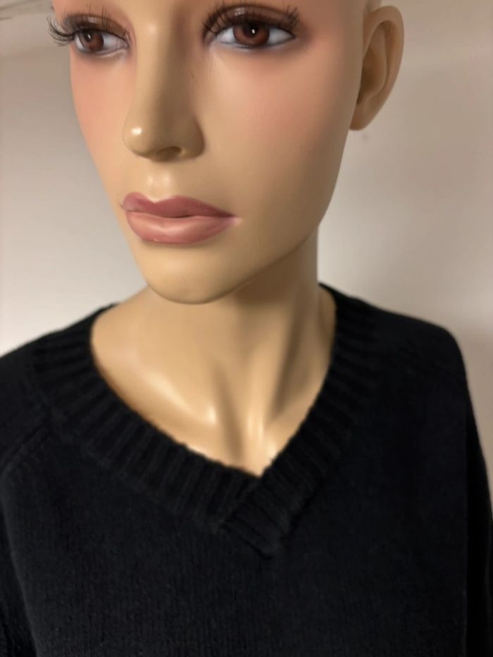 Pull Femme Dolce & Gabbana - Col V - Noir - Coton - Taille L - photo numéro 4