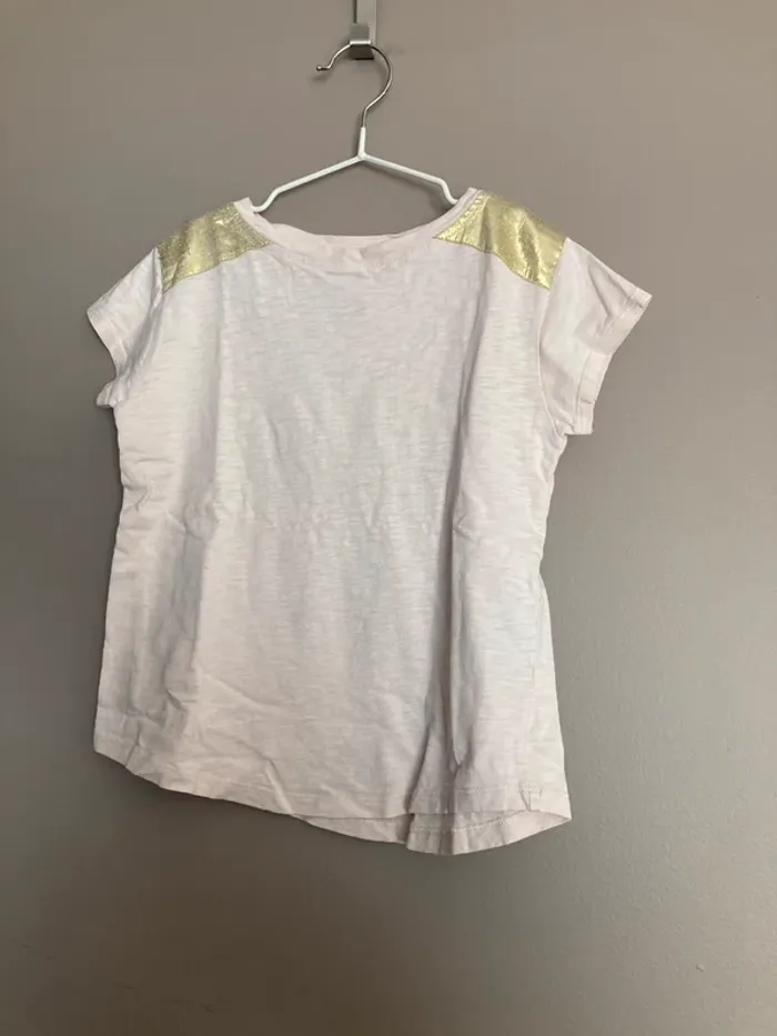 Louis Louise t-shirt Anais rose et doré 8 ans