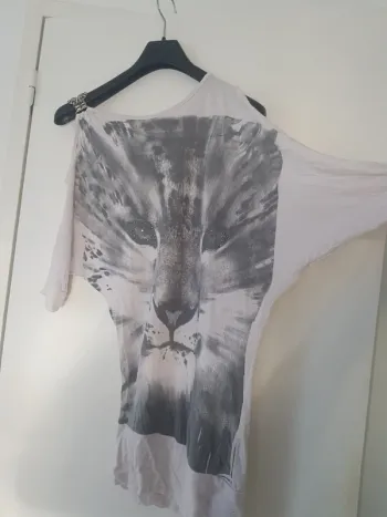 Haut Long Blanc Puma Taille M/L