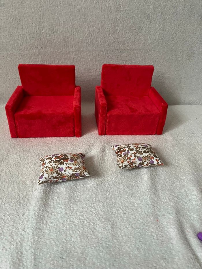 Lot 2 fauteuils pour barbie Neuf - photo numéro 5