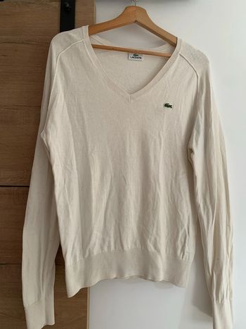 Pull cachemire homme Lacoste beige M