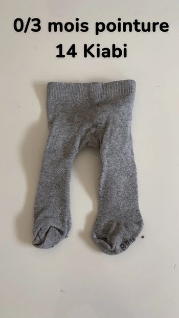 Collants 0/3 mois taille 14