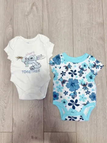 Lot body manche courte stitch 1mois garçon
