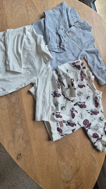 Lot de 3 hauts garçons 9mois