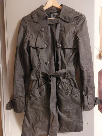 Manteau imperméable ONLY “Augusta Jacket” – effet ciré denim – taille S