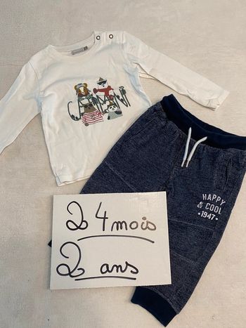 Très bel ensemble pantalon haut 2 ans