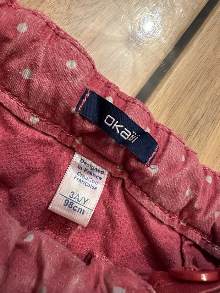 Short Velours Rose Bordeaux Okaïdi 3 Ans - photo numéro 6