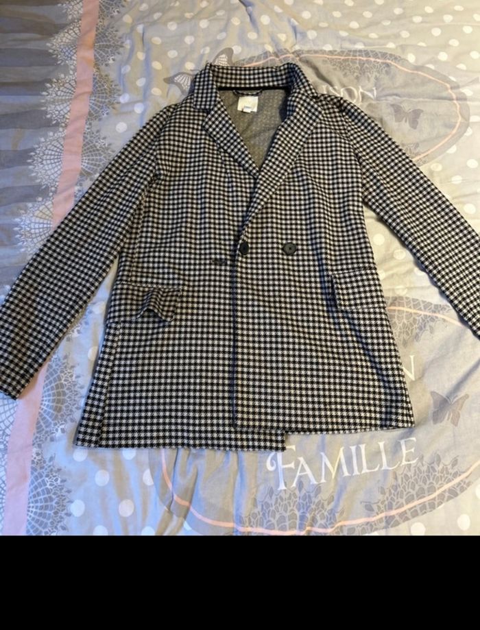 Blazer à carreaux H&M