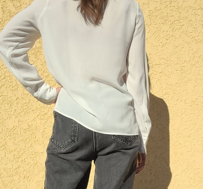 Chemiser blanc col croisé - photo numéro 2