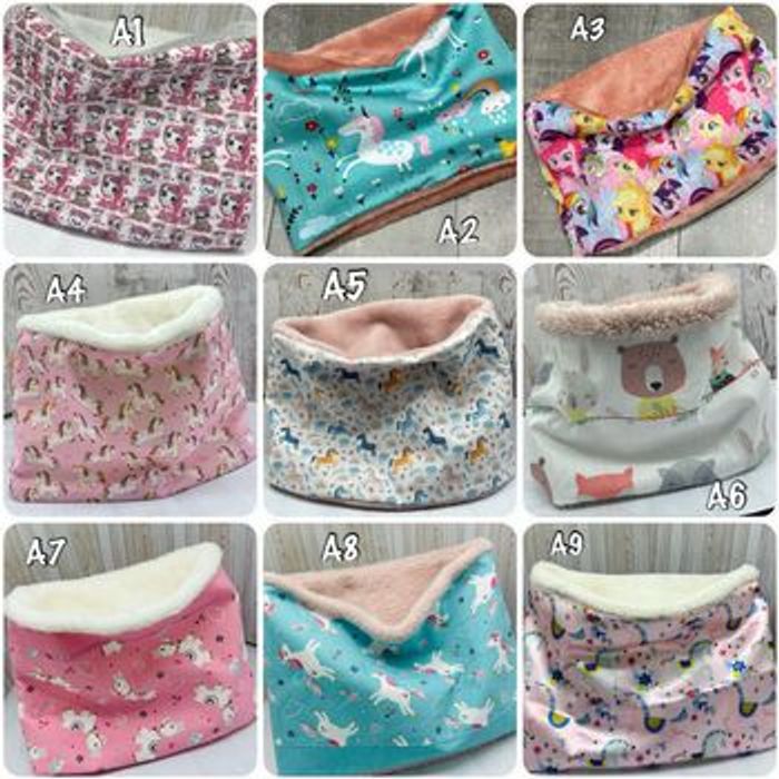 Snood fille motif cœur, Snood Fille motif arc-en-ciel, cache cou motif étoile, chouette, Snood fille Aristochats Disney plusieurs motifs et taille au choix - photo numéro 4
