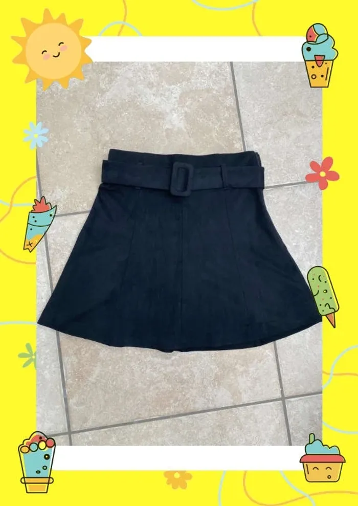 Jupe patineuse Zara XS 34 noire