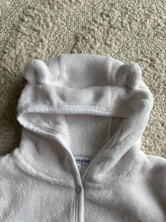 Veste polaire Verbaudet blanc 6M - photo numéro 3