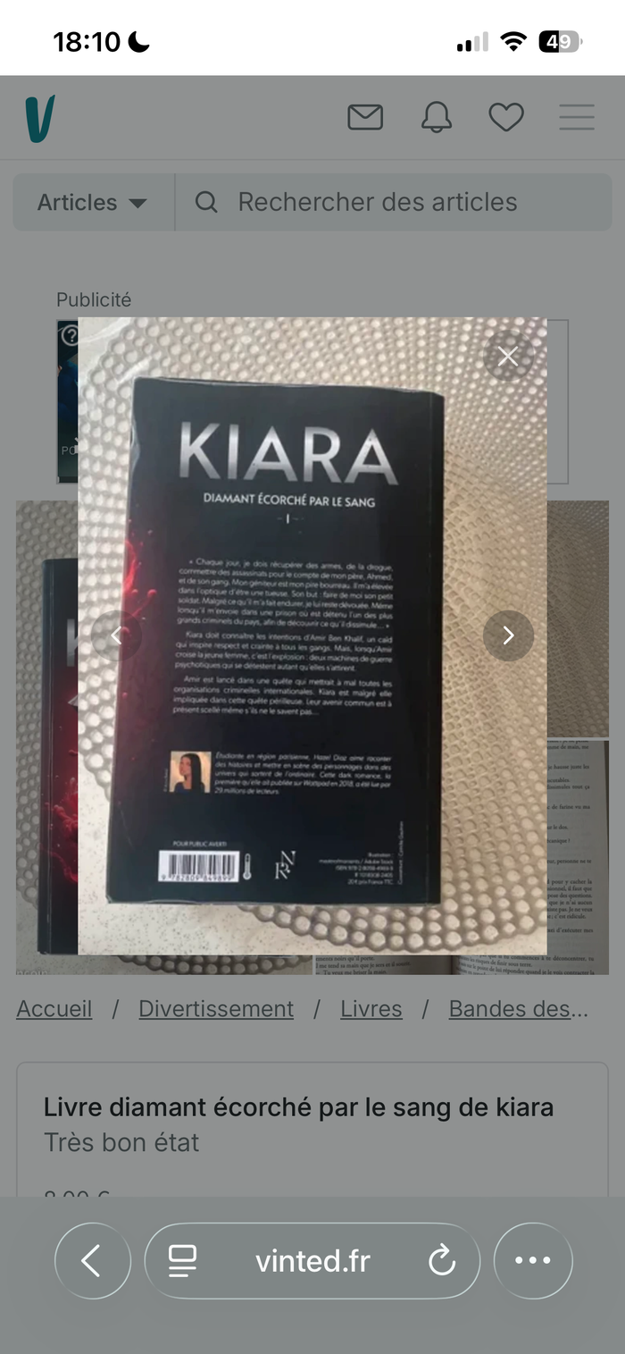 Livre diamant écorché par le sang - photo numéro 2