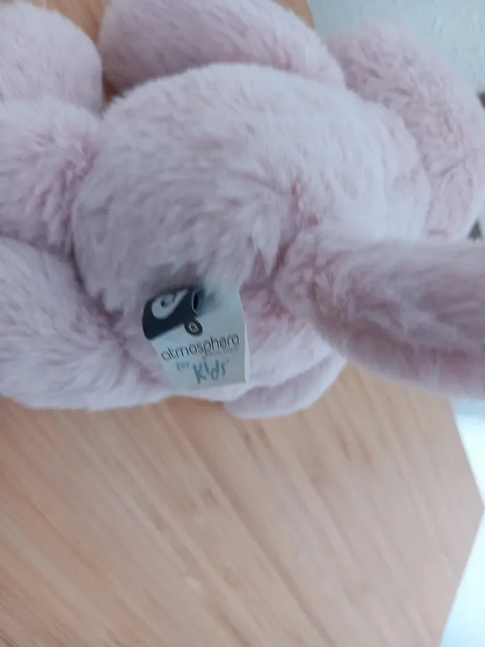 Peluche chat rose atmosphèra for kids 30cm - photo numéro 5