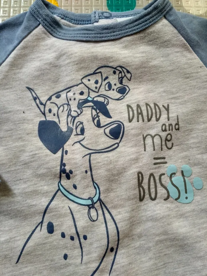 Tee-shirt manches longues Disney 6-9 mois - photo numéro 2