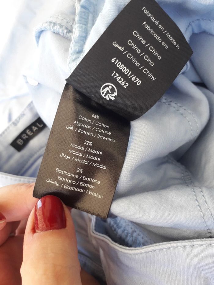 Bréal pantalon bleu ciel taille  40 - photo numéro 7
