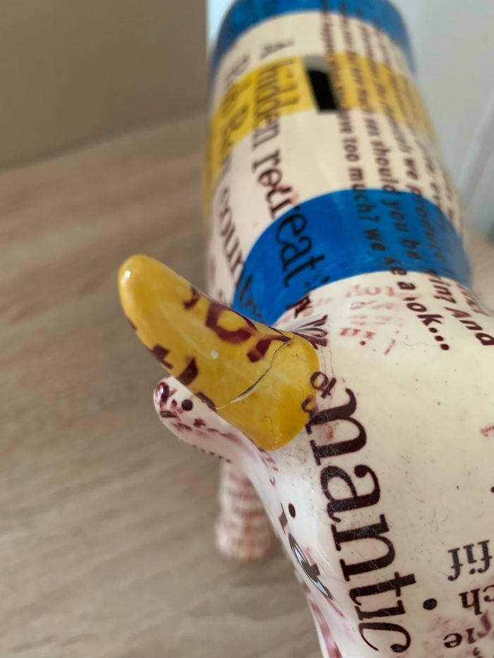 Grande tirelire vache - photo numéro 7
