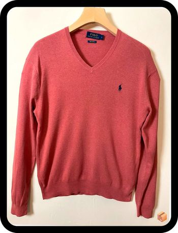 Pull Ralph Lauren – Taille S – Ocre – 100 % coton – Homme
