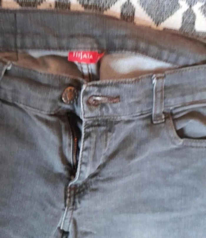 Jeans droit gris 38 - photo numéro 3