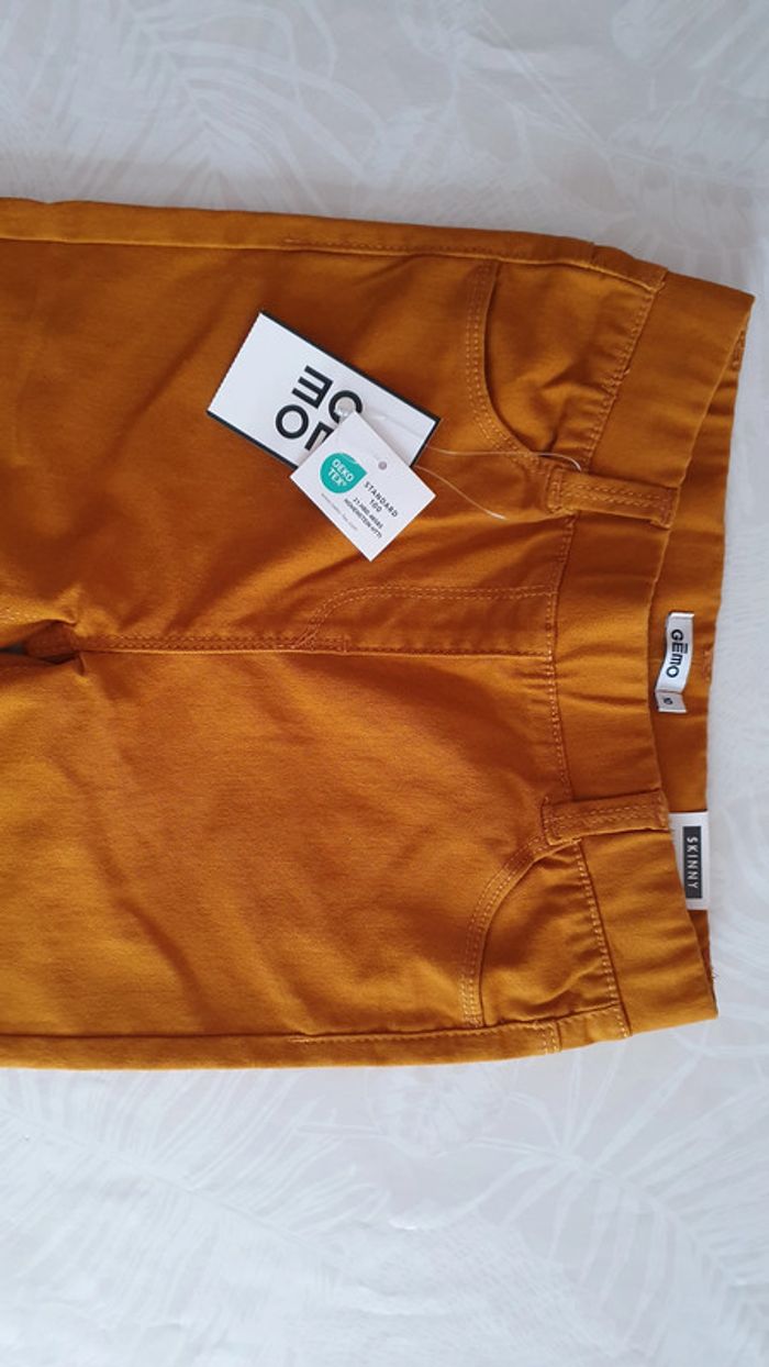 Jean/pantalon skinny 10 ans couleur moutarde - photo numéro 2