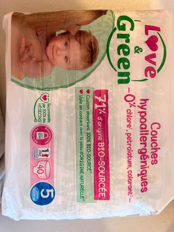 Couches Love & Green taille 5