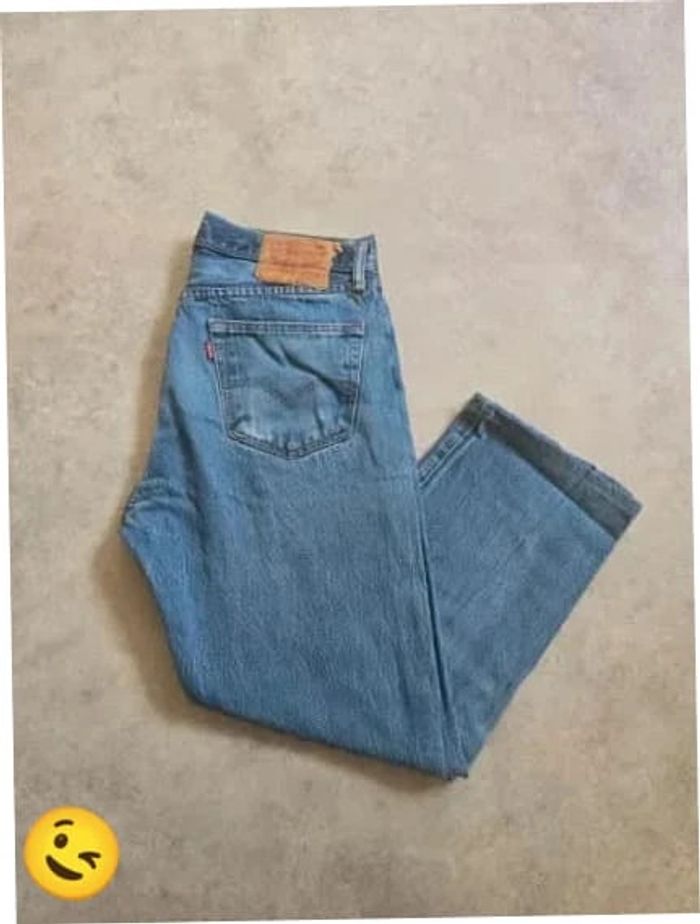 Jeans Levi's 501 W34 FR44 L32 coupe droite bleu Homme Men pan421b