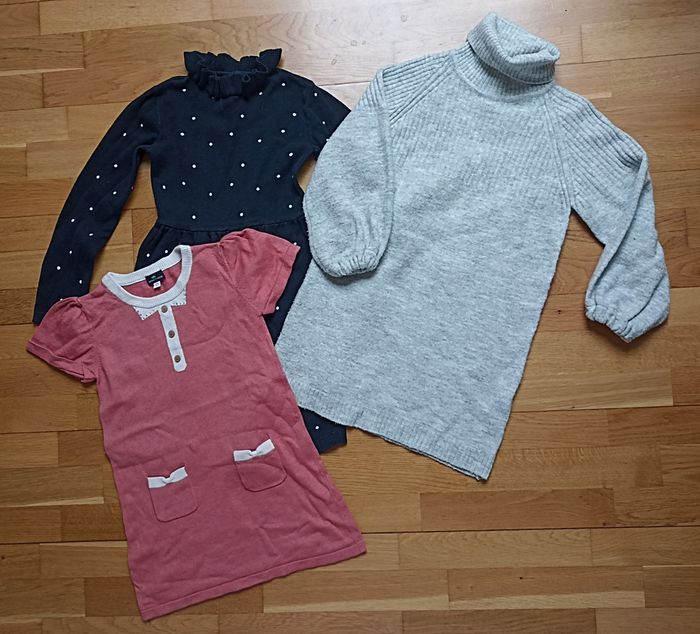 Lot robe hiver laine 8 ans