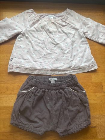 Ensemble Obaibi 6 mois fille