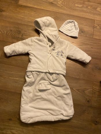 Veste combi blanche la redoute 6-12 mois