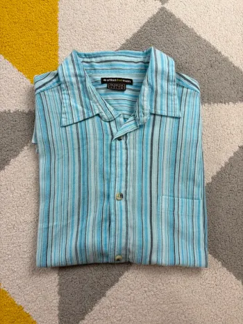 Chemise Atlas For Men | Bleu turquoise et noir | Taille L