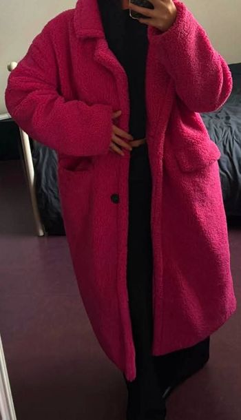 Manteau rose fushia femme taille M Primark 