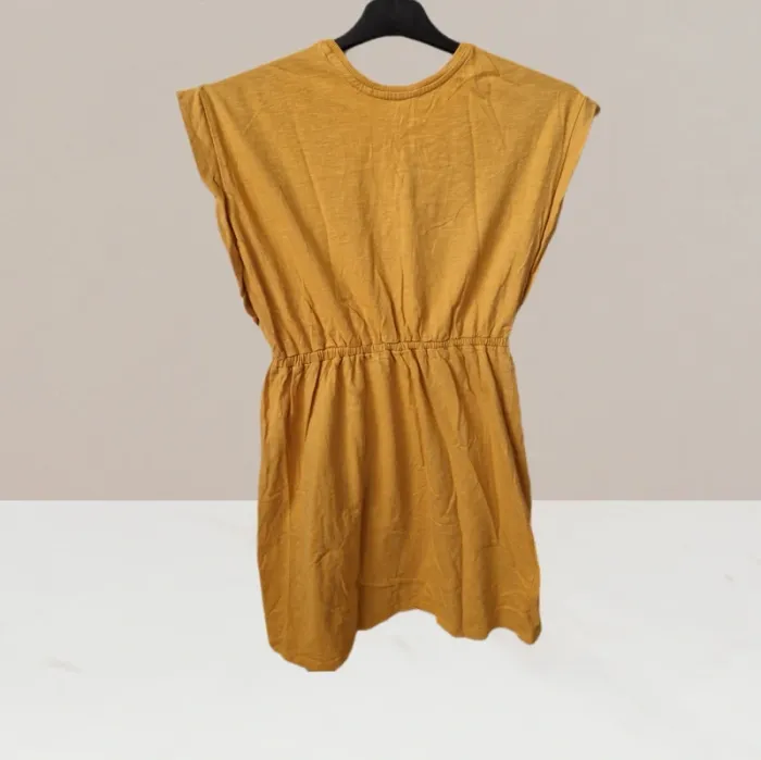 Superbe robe légère couleur moutarde- Kiabi - Taille 12 ans - photo numéro 3