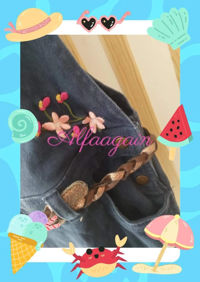 Robe salopette Lili marelle 8ans - photo numéro 4