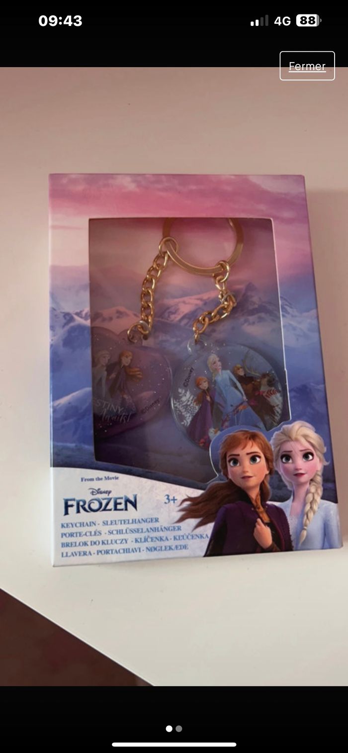 Porte clé reine des neiges