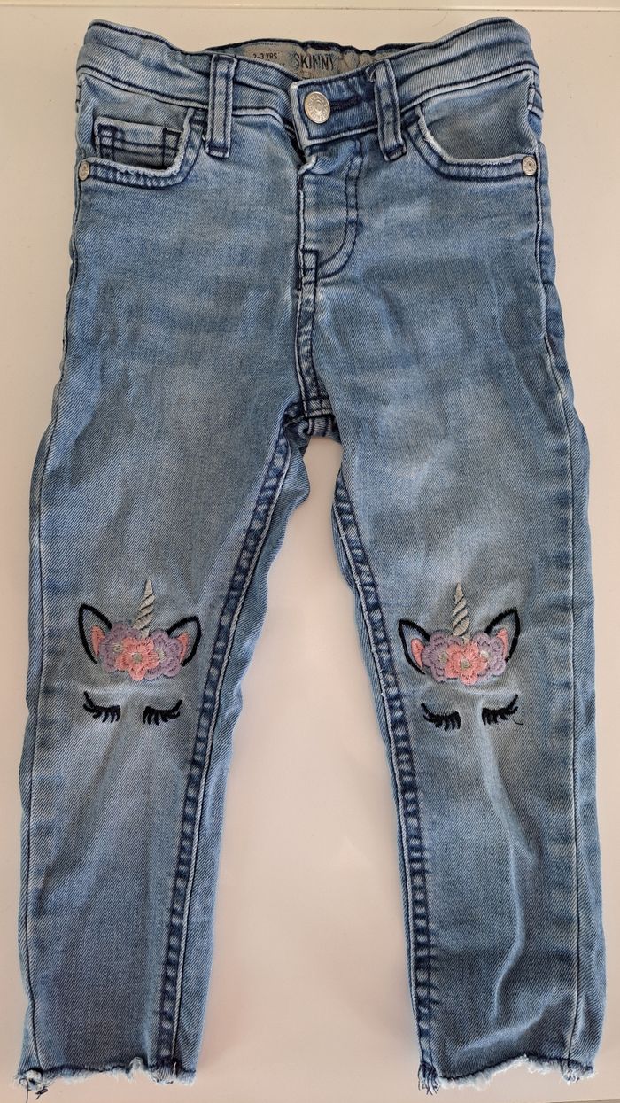 Lot de 2 pantalons fille 3 ans ABE - photo numéro 2