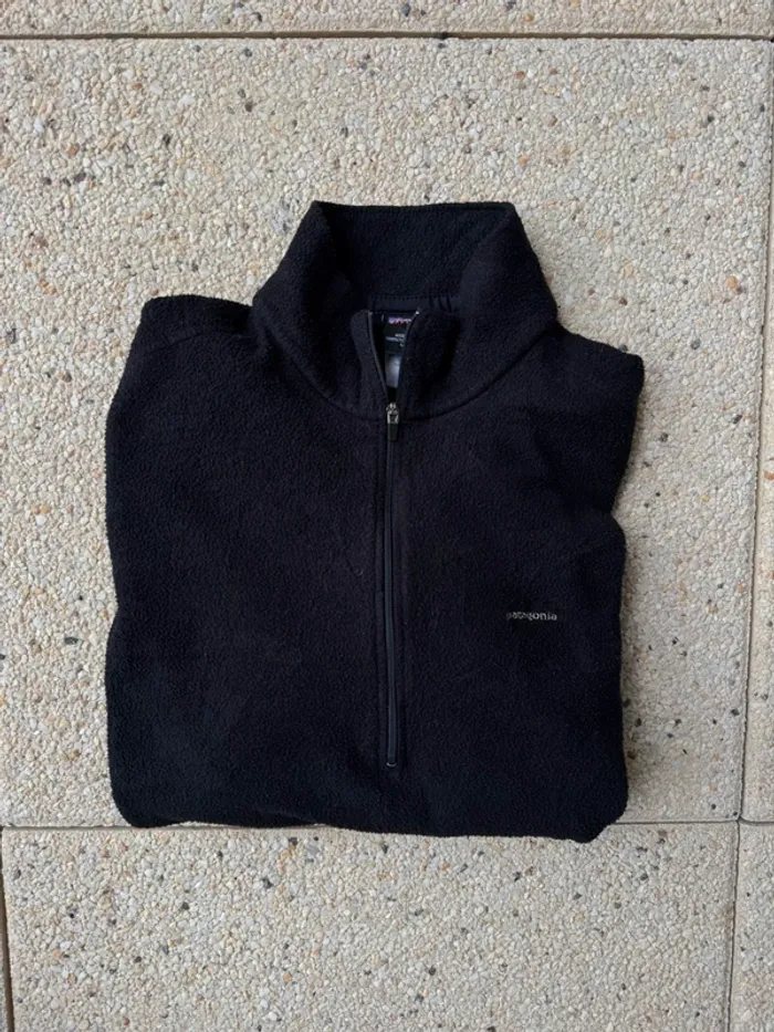 Veste Polaire Patagonia Capilene 1/4 Zip - Noire - Taille M - photo numéro 4