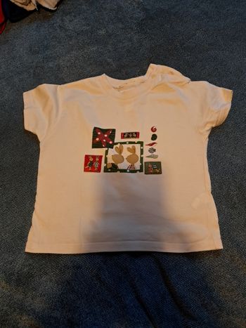 Tshirt catimini creme  enfant 18 mois