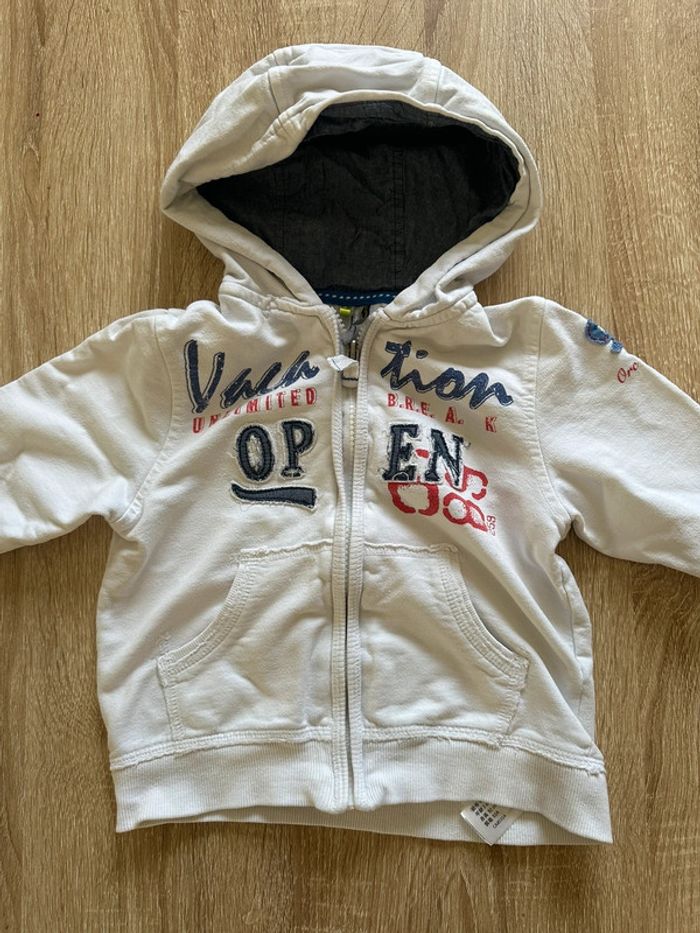 Gilet zippé blanc Orchestra - photo numéro 2