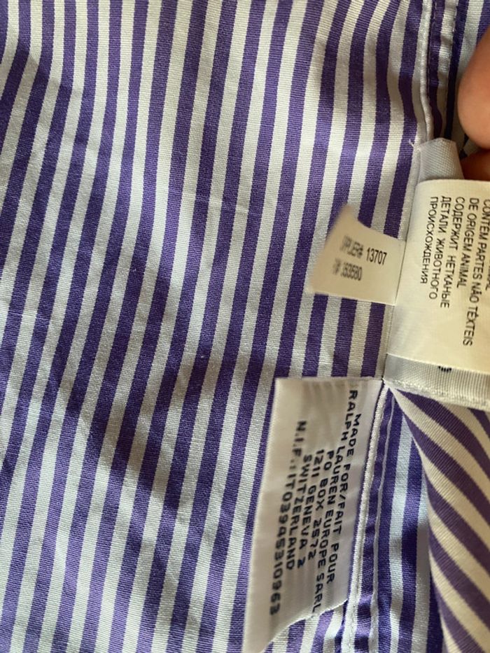 Chemise rayé Polo de Ralph Lauren taille M neuve - photo numéro 6